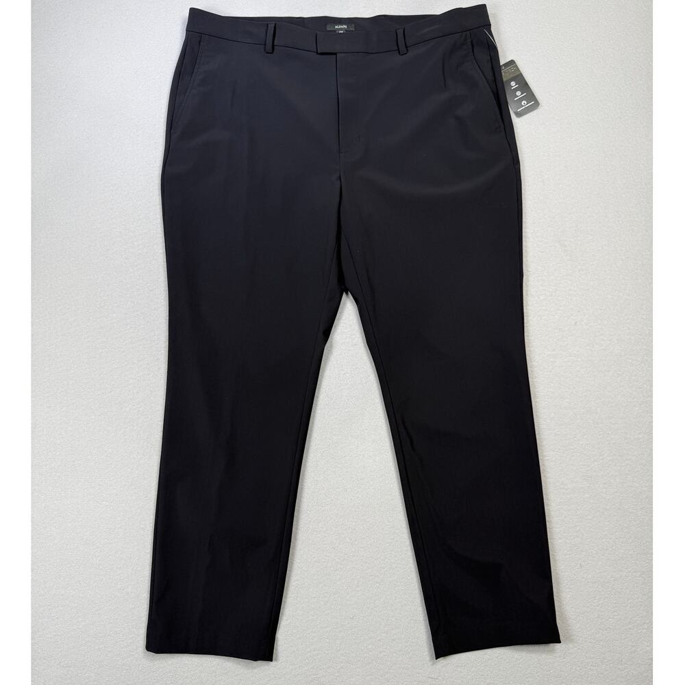 Alfani Men's Classic-Fit Solid Stretch Suit Pants black 40x30 $75